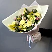 
											Букет с тюльпанами, мимозой и гиацинтами