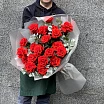 
											Букет с розой и эвкалиптом на 14 февраля