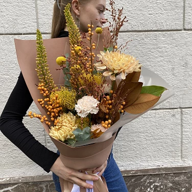 Авторский букет "Amber Gold"