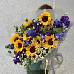 
											Букет для учителя с подсолнухами и ромашками